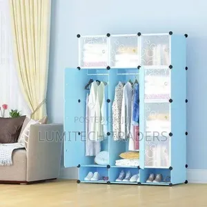 3 Collumn Plastic Wardrobe