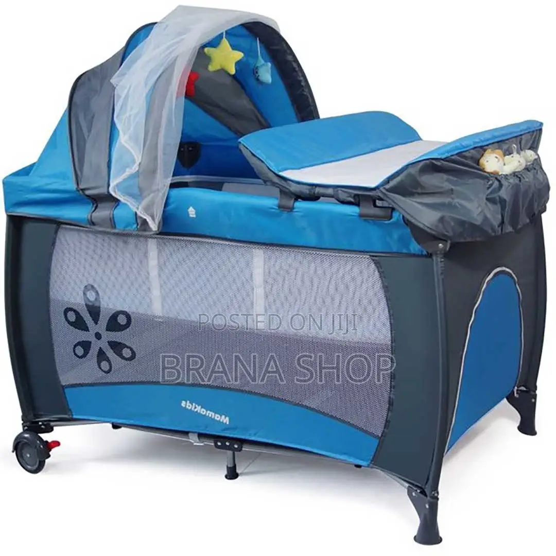 MamaKids Trend Playard Baby Travel Cot – Safe Comfortable