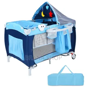 MamaKids Trend Playard Baby Travel Cot – Safe Comfortable