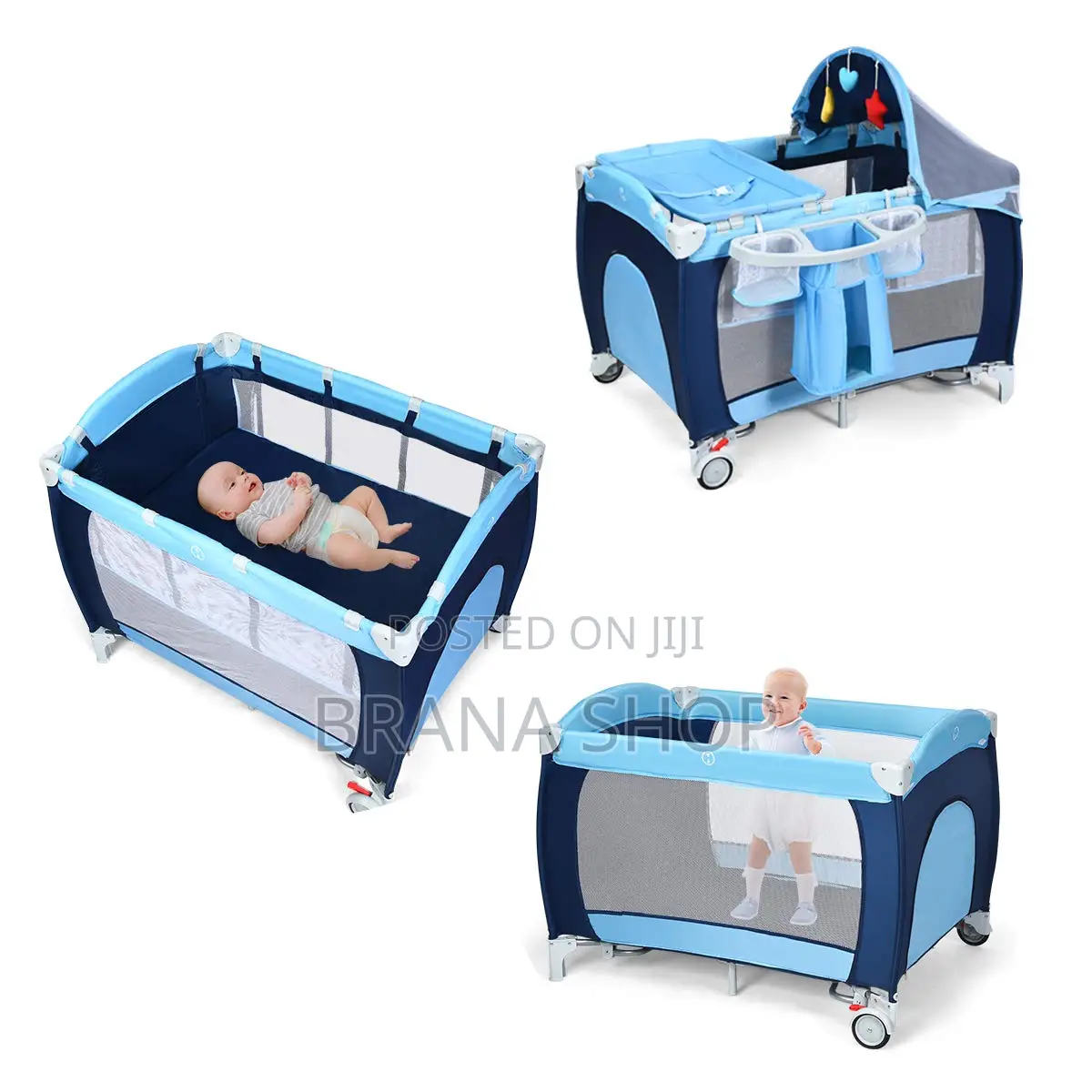 MamaKids Trend Playard Baby Travel Cot – Safe Comfortable