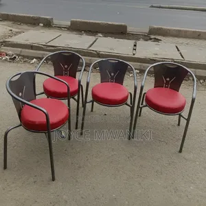 Modern Curved Chairs for Restaurant, Powder Coated 