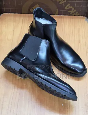 Formal / Casual Leather Slip on Boots Size 40-45