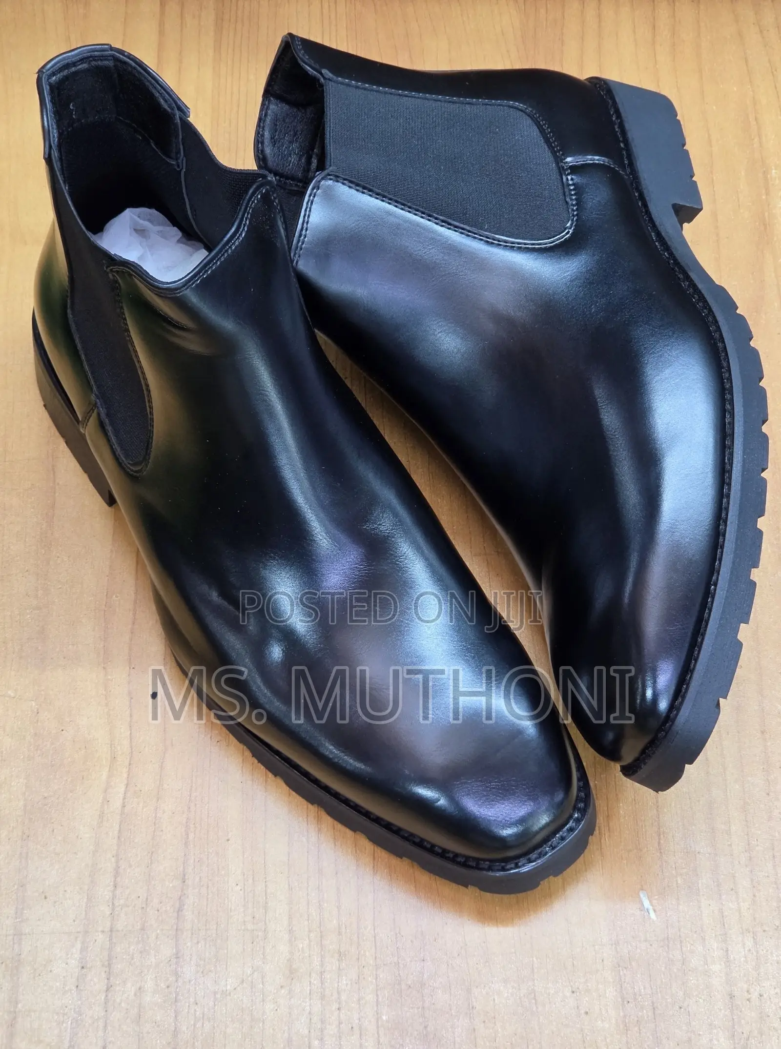Formal / Casual Leather Slip on Boots Size 40-45