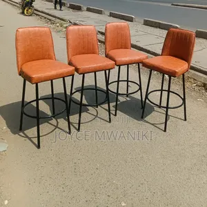 High Leather Kitchen Stools or Bar Chairs for Executive Lounges