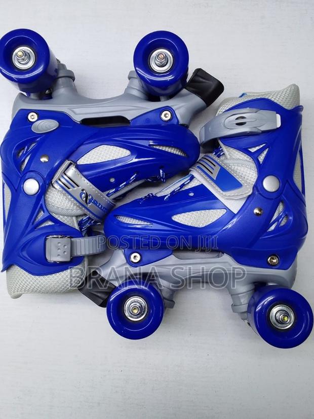 Adjustable Kids' Quad Roller Skates – Blue