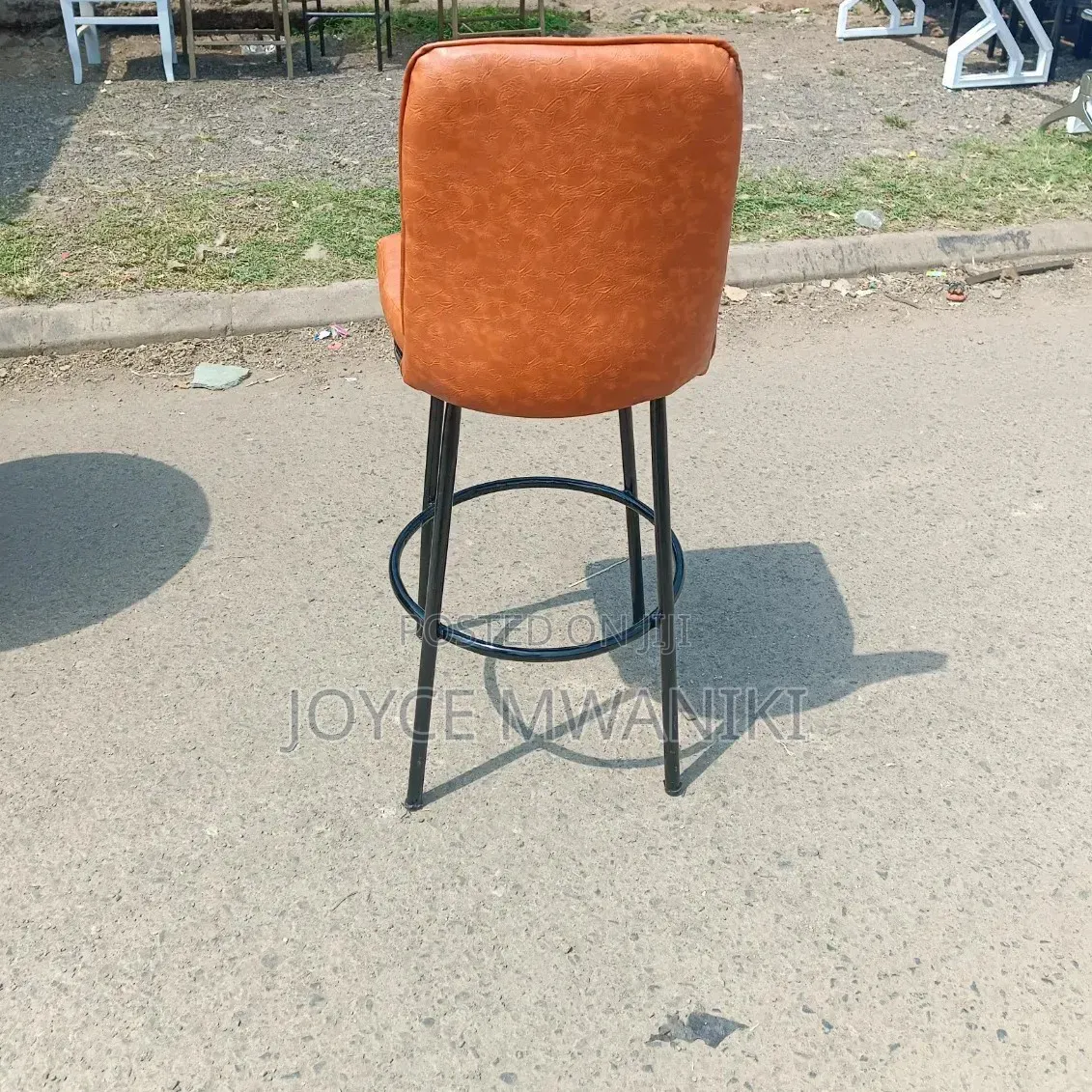 High Leather Kitchen Stools or Bar Chairs for Executive Lounges