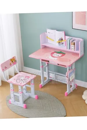 *Height Adjustable Kids Study Desk & Chair Set