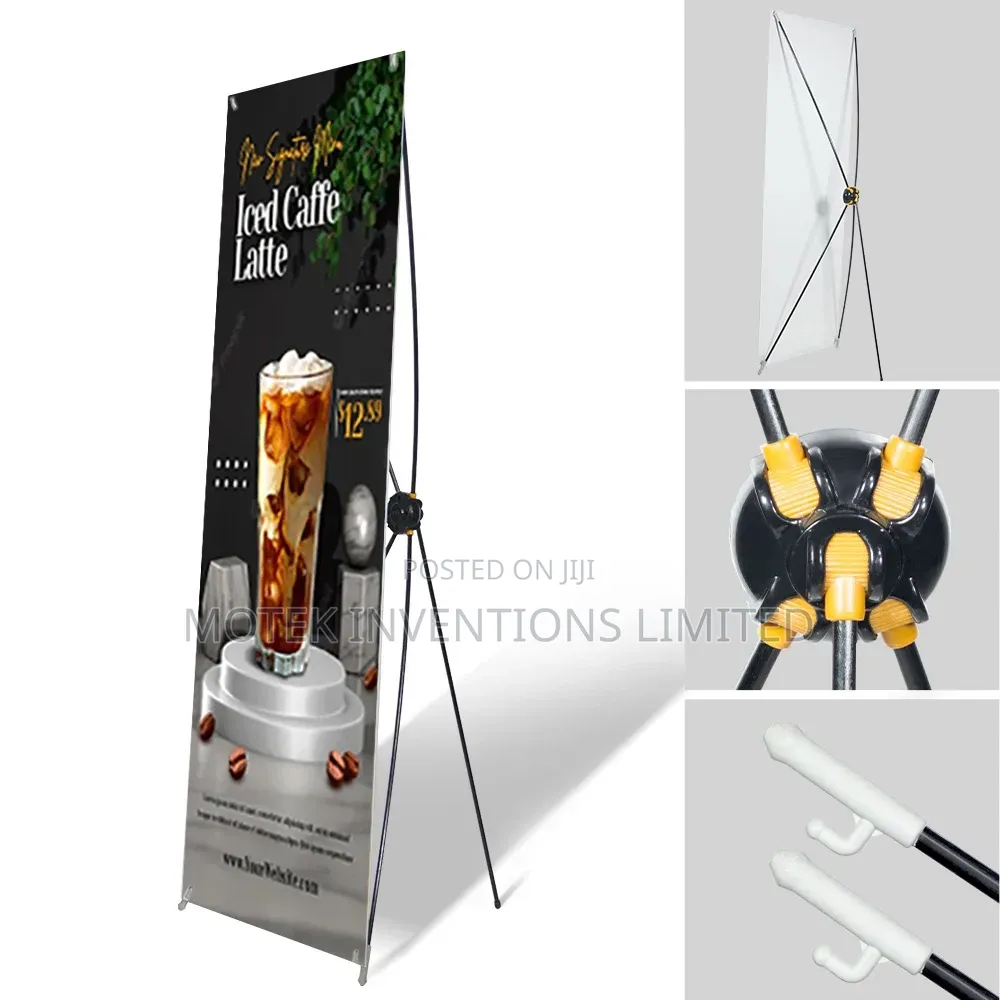 Portable Pole-Mounted Aluminum X Stand Adjustable Display