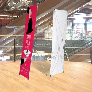 Portable Pole-Mounted Aluminum X Stand Adjustable Display