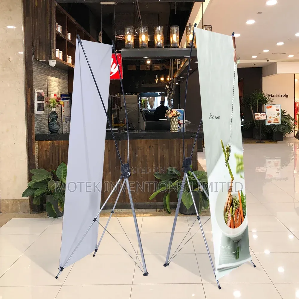 Portable Pole-Mounted Aluminum X Stand Adjustable Display