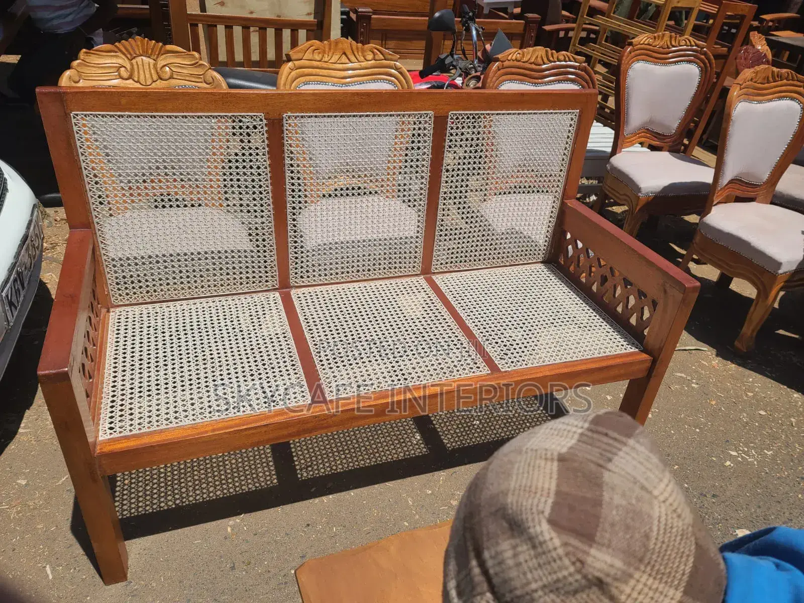 Rattan Bench 3seater