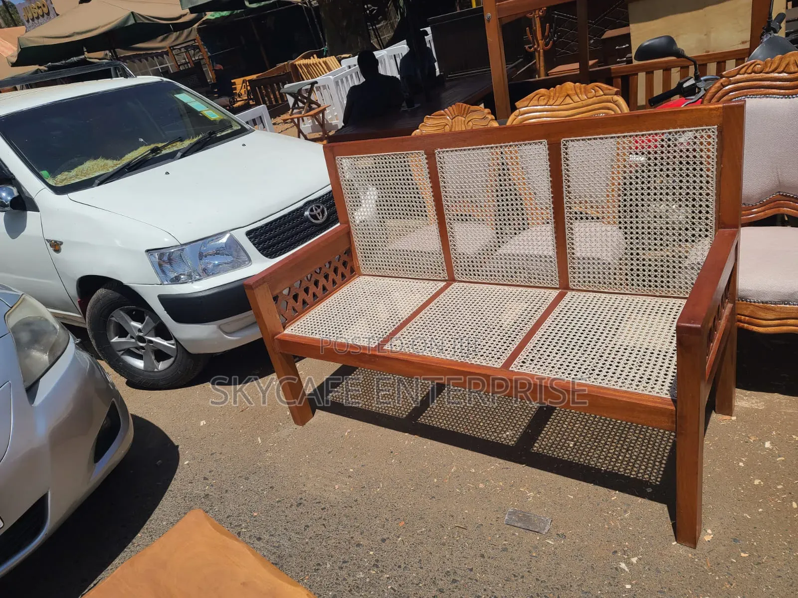 Rattan Bench 3seater