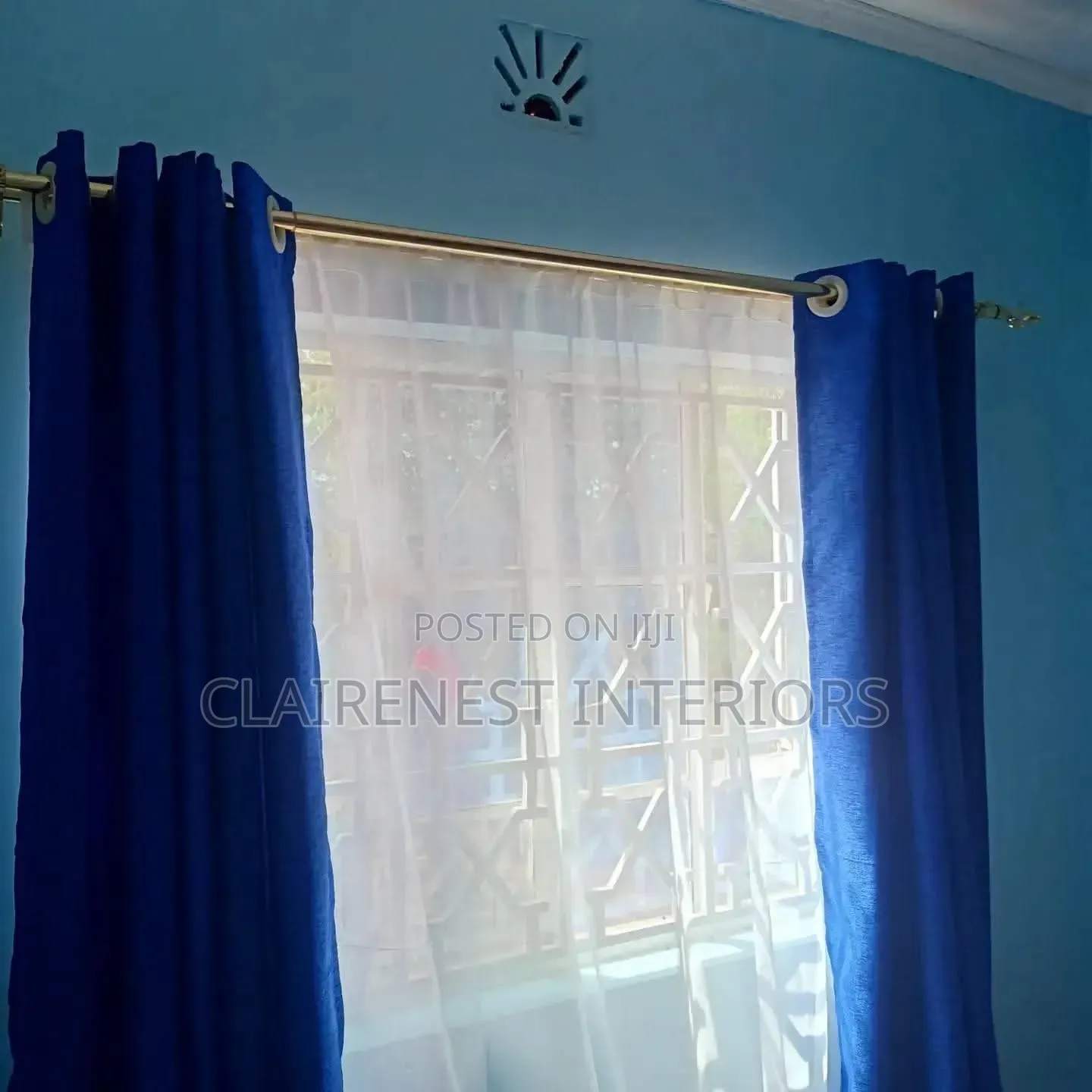 One Curtain, Endless Style With Blue and Orange Curtains