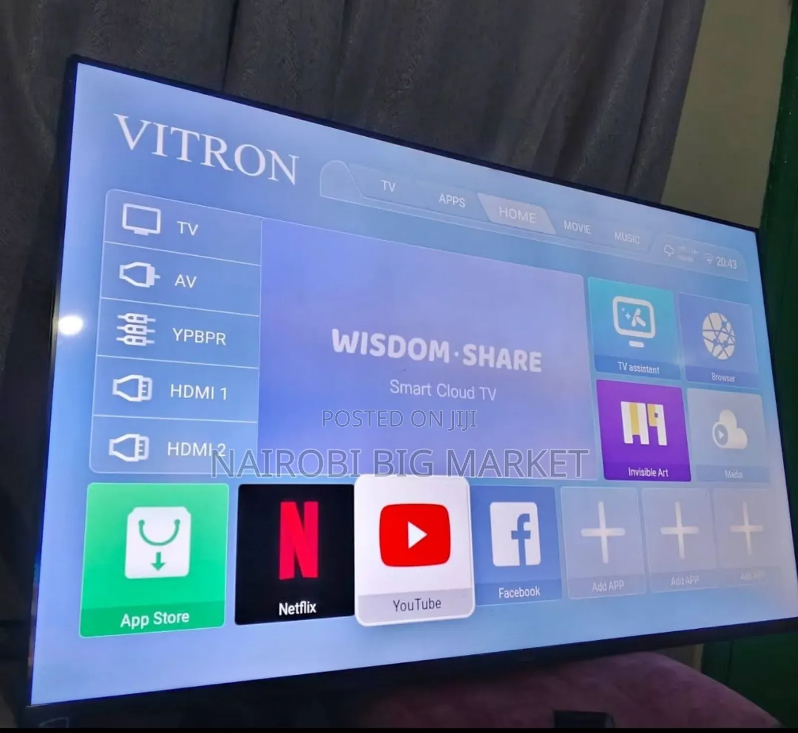 Vitron 50" Smart Android TV – Brand New