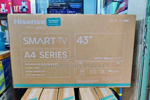 Hisense 43-Inch VIDAA Smart TV (A4 Series) - Netflix YouTube Ready