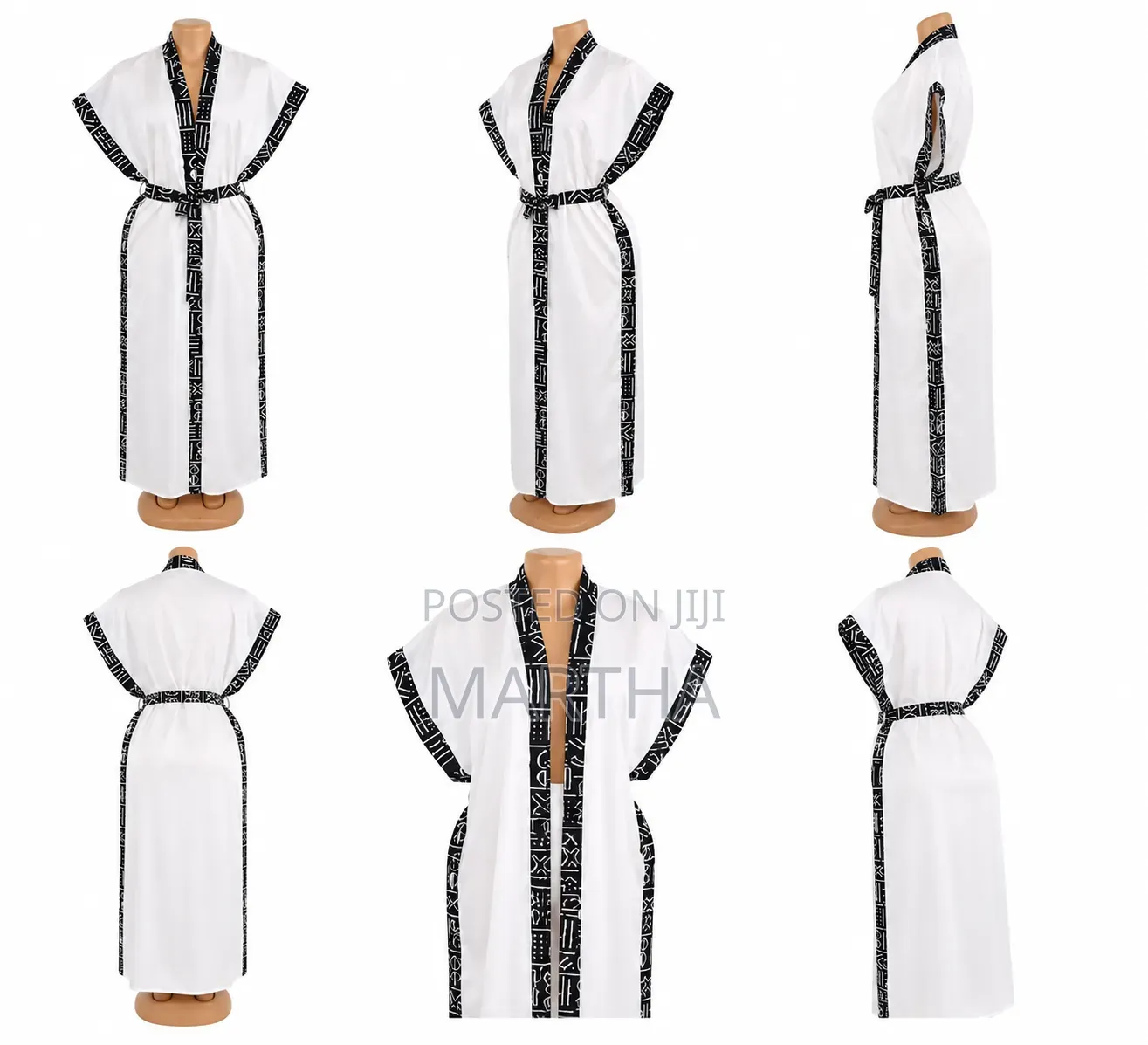 Long Satin Kimono Robe