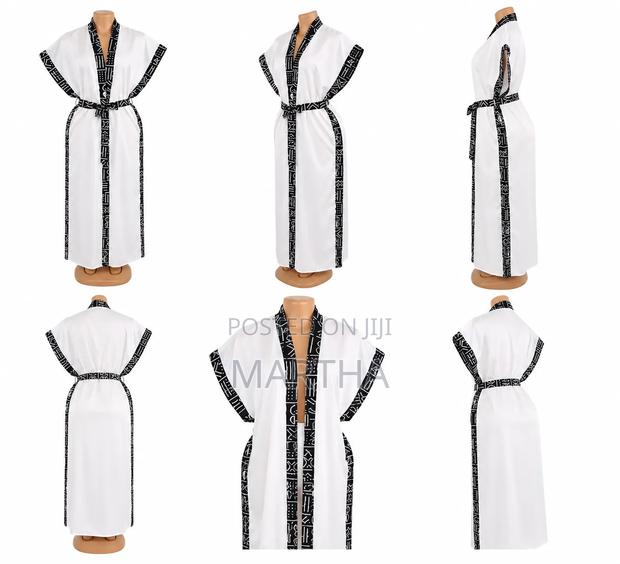 Long Satin Kimono Robe - thumbnail 5