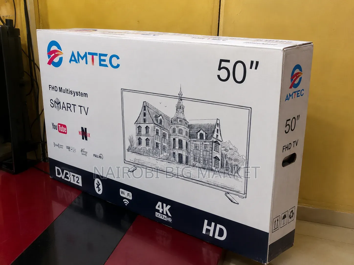 Amtec 50" Smart Android Frameless Bluetooth Available
