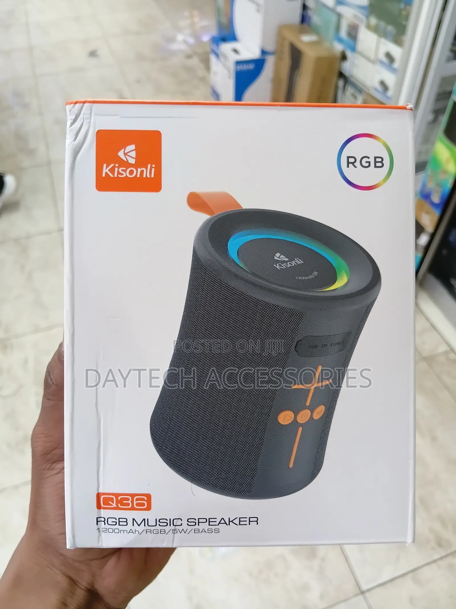 The Kisonli Q36 Portable Wireless Bluetooth Speaker 5W.
