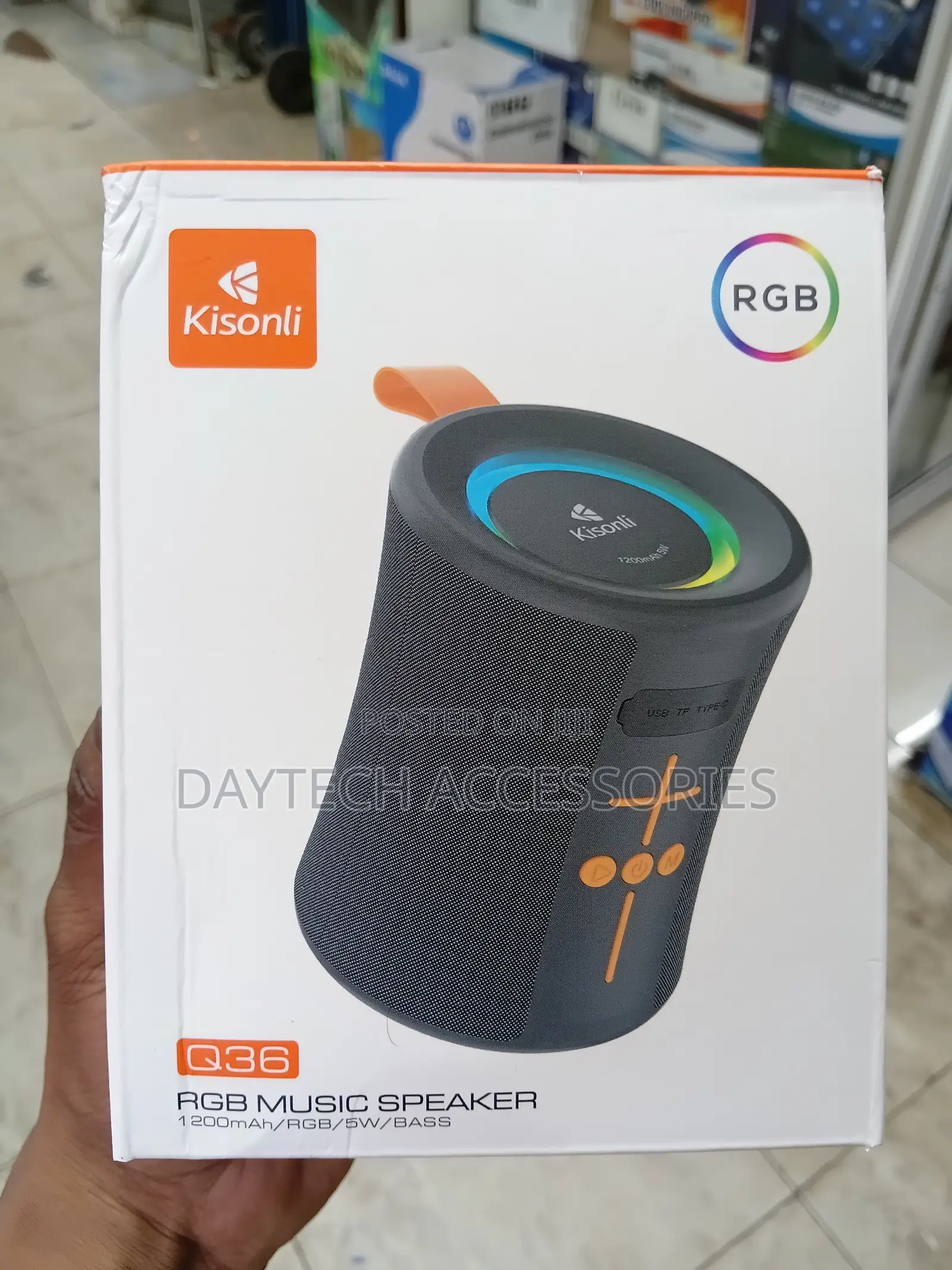 The Kisonli Q36 Portable Wireless Bluetooth Speaker 5W.