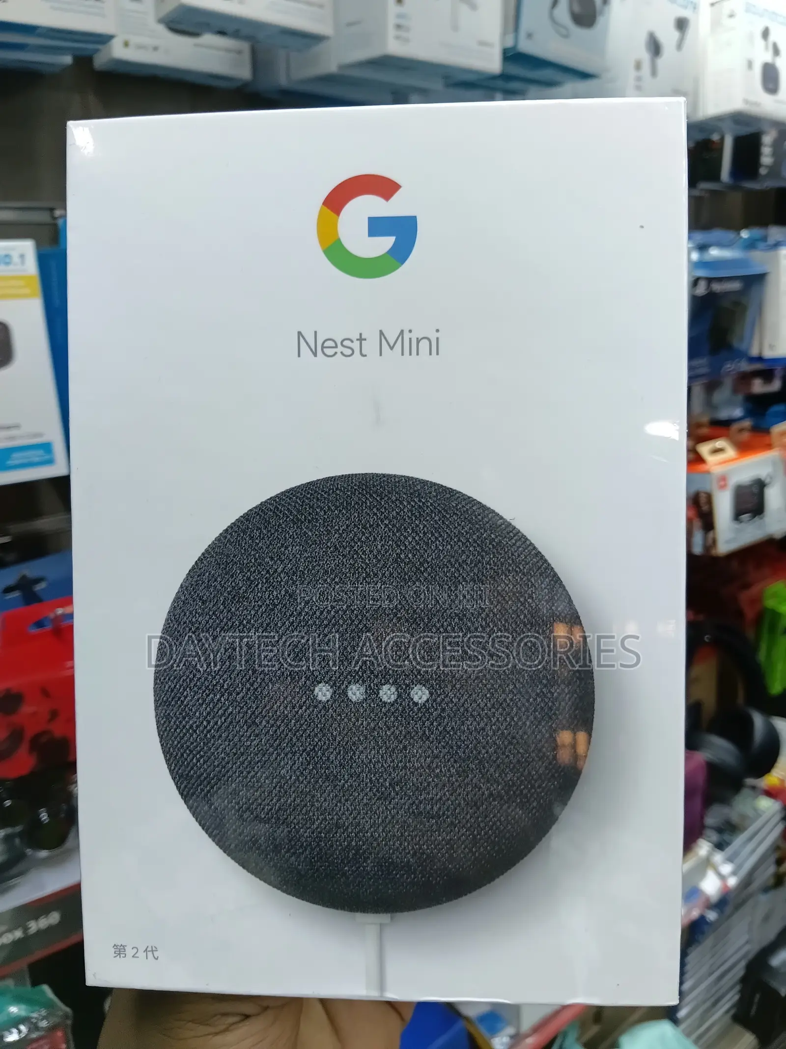 Google Nest Mini (2nd Generation) Smart Speaker Gray Charcoal