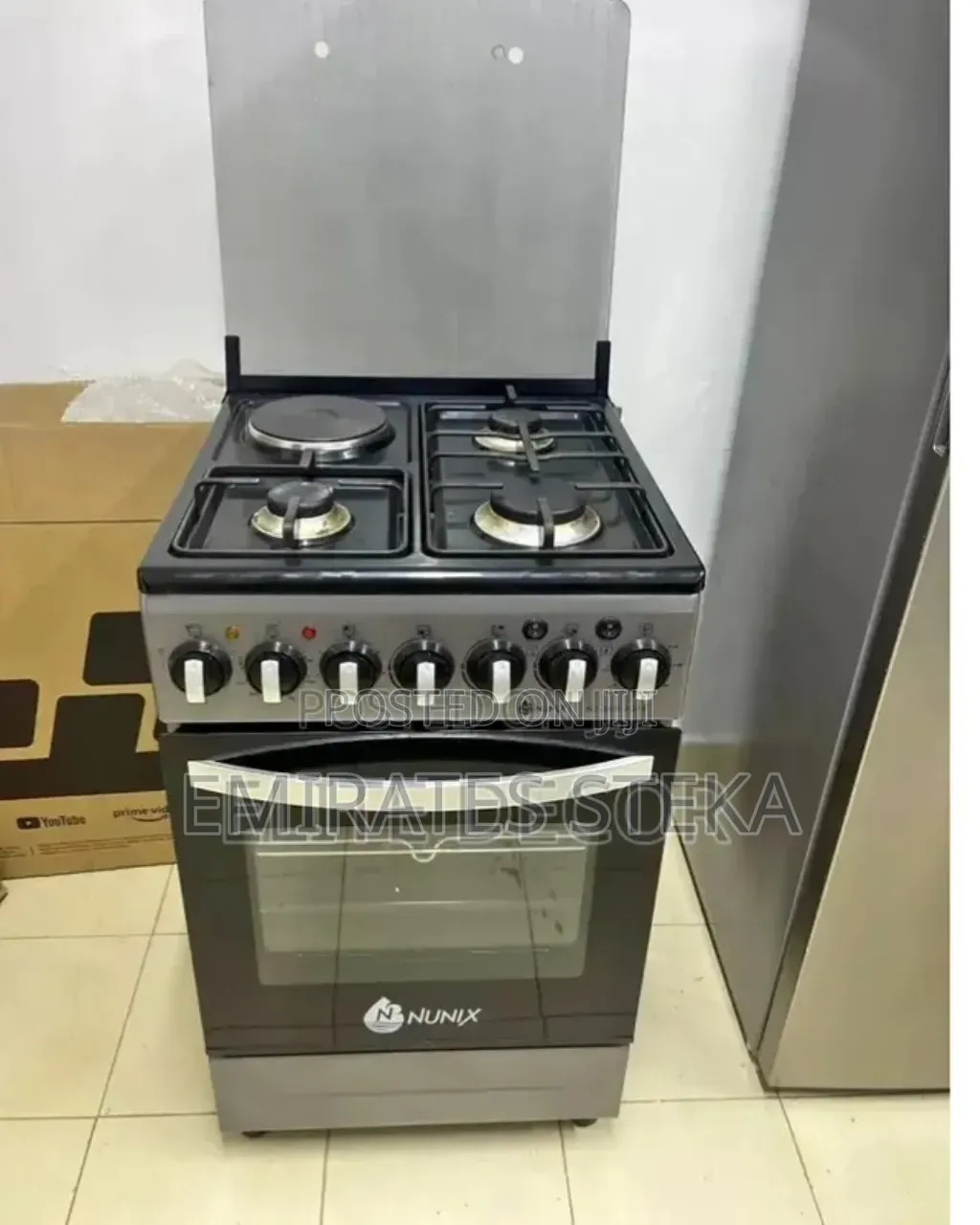 Nunix 3+1 With Gas Over 50*55 Standing Cooker
