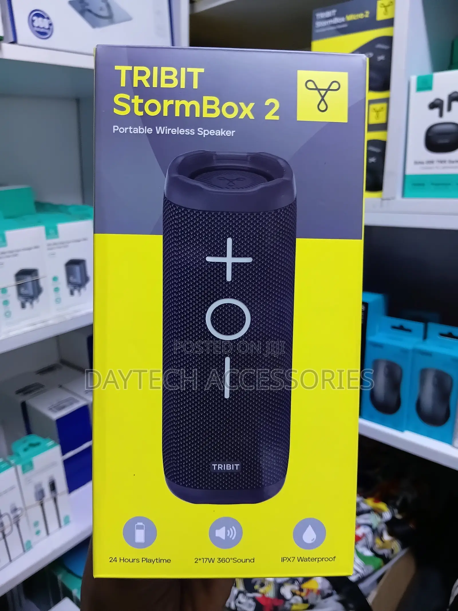The Tribit StormBox 2 34W Portable Wireless Bluetooth Speaker.