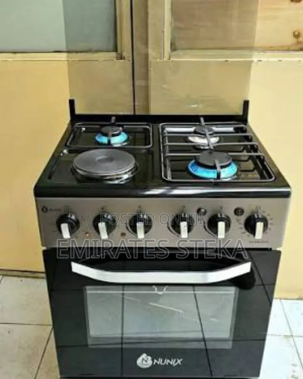 Nunix New Model 50*55 Standing Cooker 3+1 With Electric Oven.