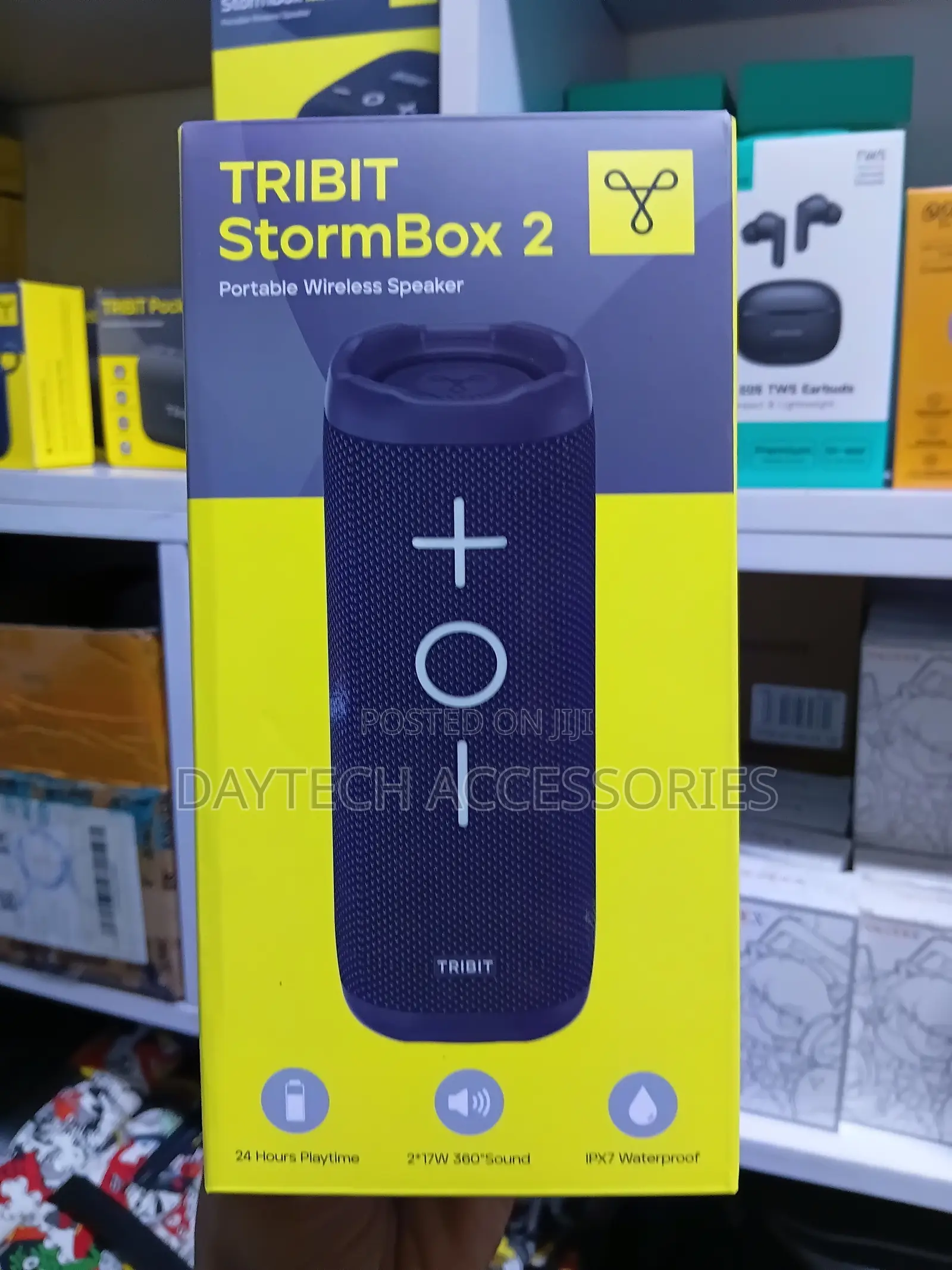 Tribit StormBox 2 34-Watt Wireless Bluetooth Speaker - Black