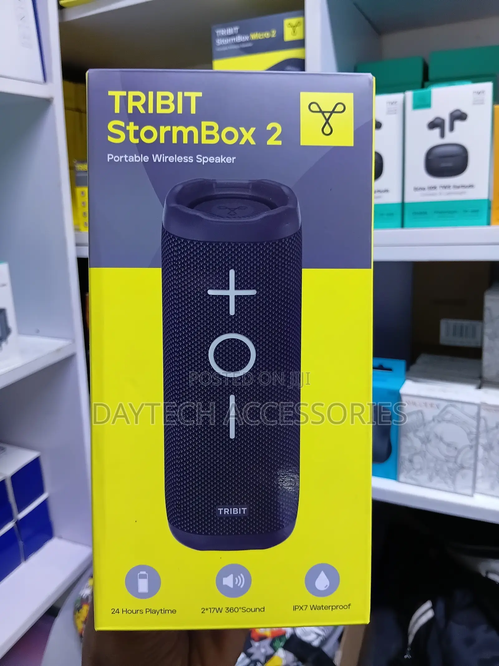Tribit StormBox 2 34-Watt Wireless Bluetooth Speaker - Black