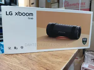 The LG XBOOM Grab Compact Rugged Portable Bluetooth Speaker - Black