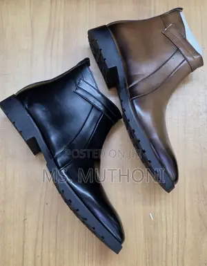 Premium Stylish Men's Official Leather Ankle Boots Size 40-45