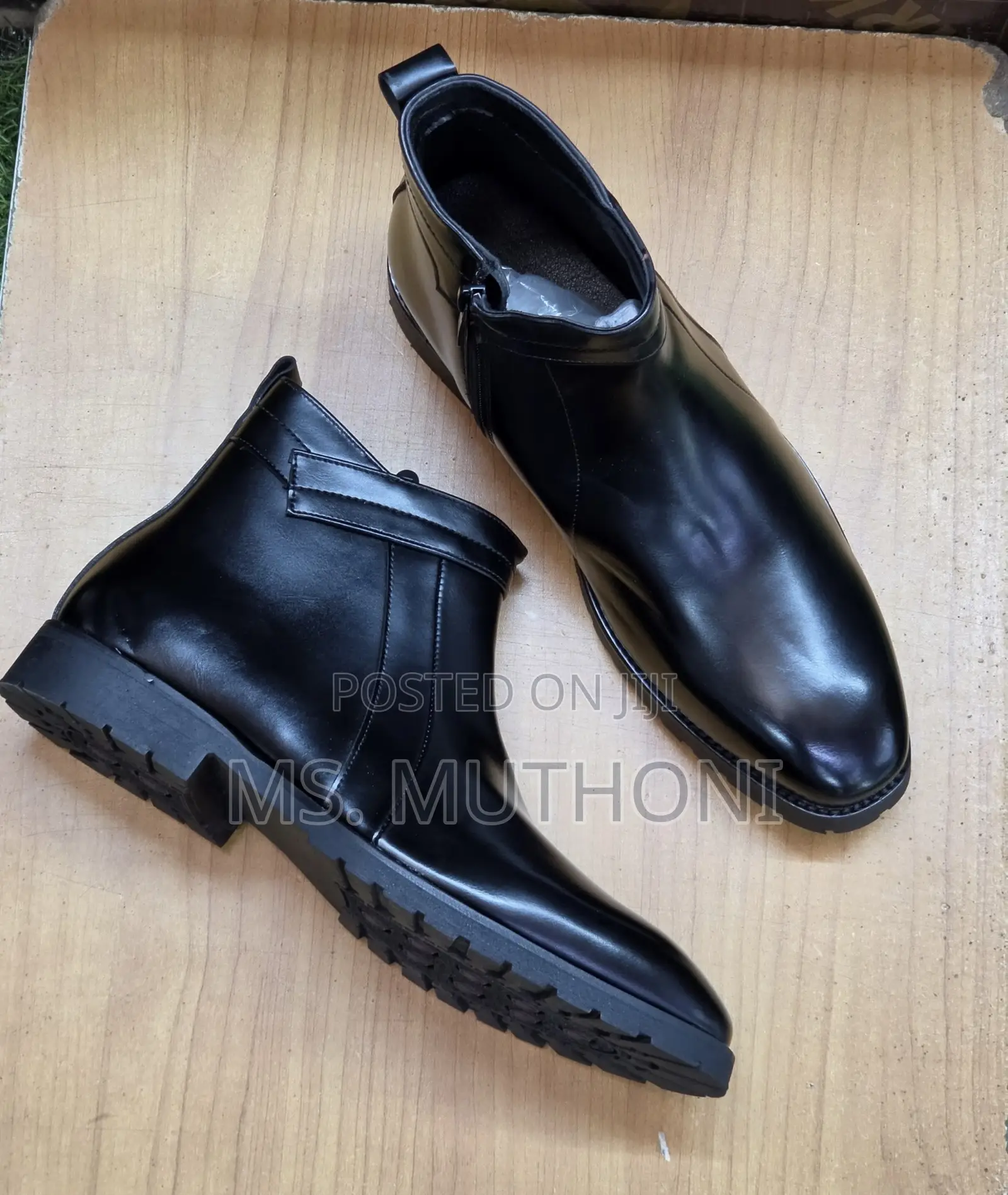 Premium Stylish Men's Official Leather Ankle Boots Size 40-45