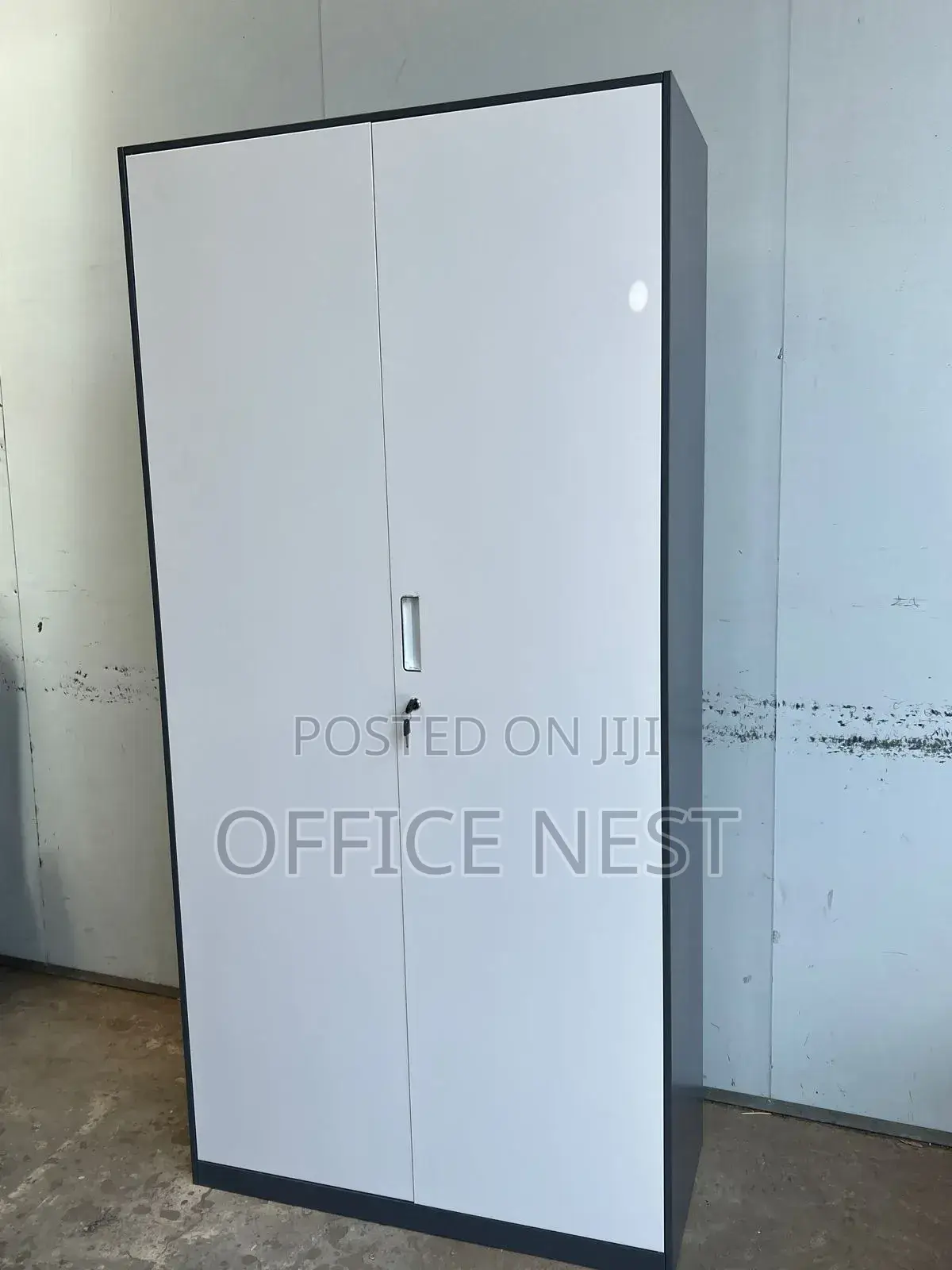 2 Door Office Storage Cabinet With Lock.