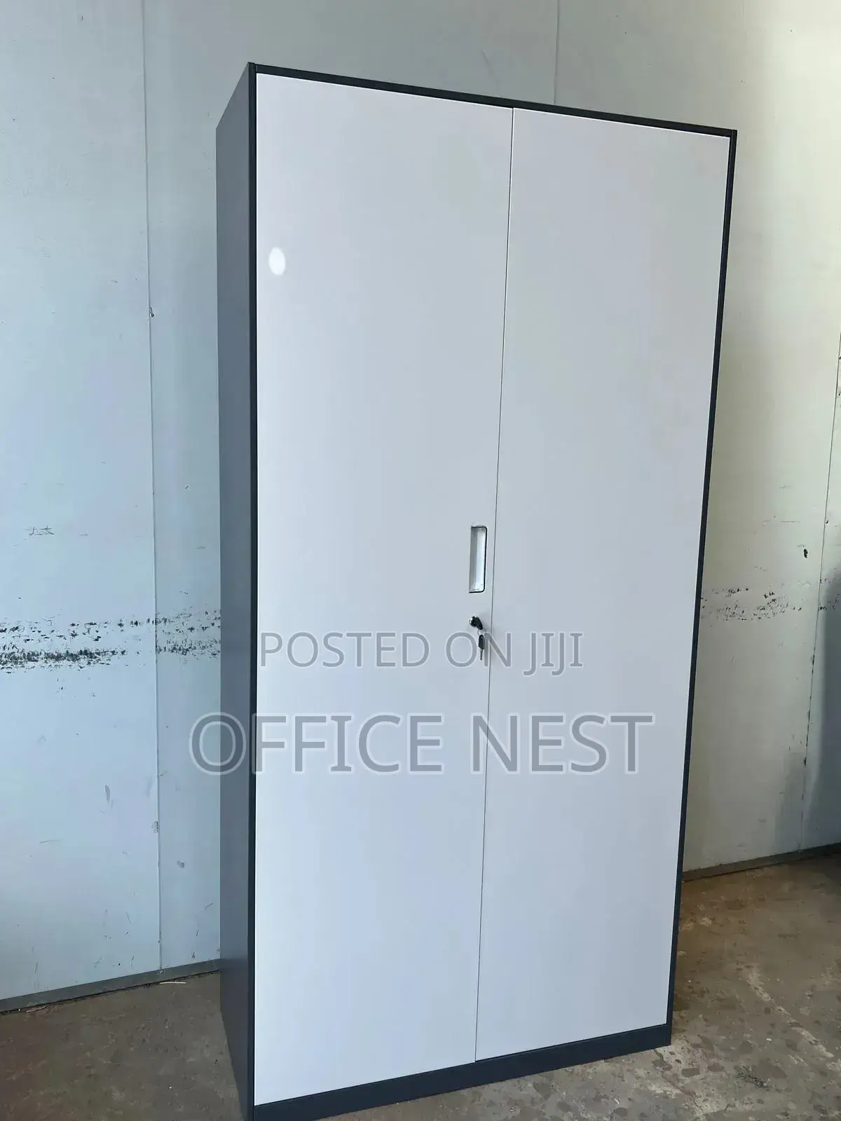 2 Door Office Storage Cabinet With Lock.