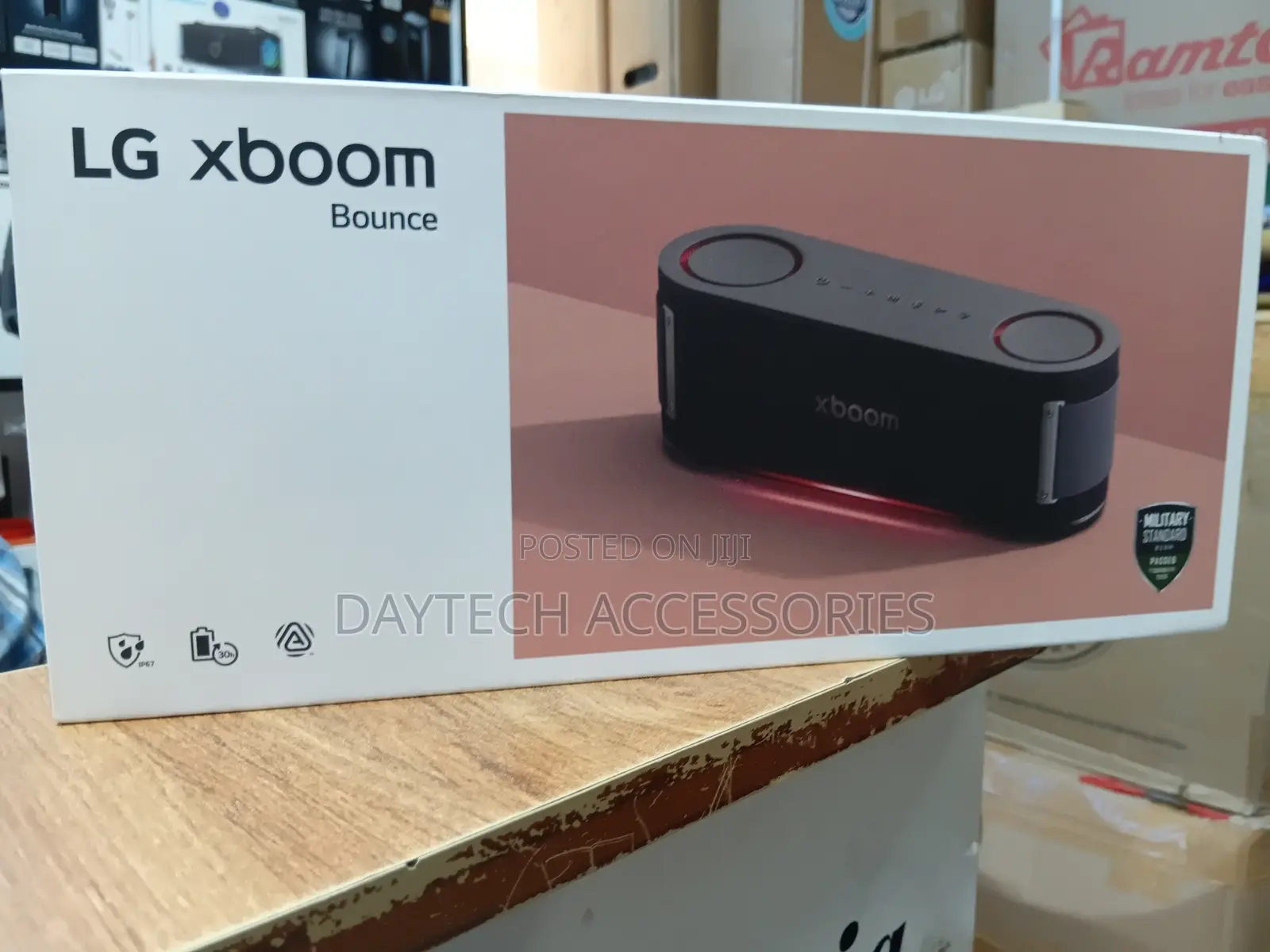 LG Xboom Bounce Portable 2.1 Channel Bluetooth Speaker - Black