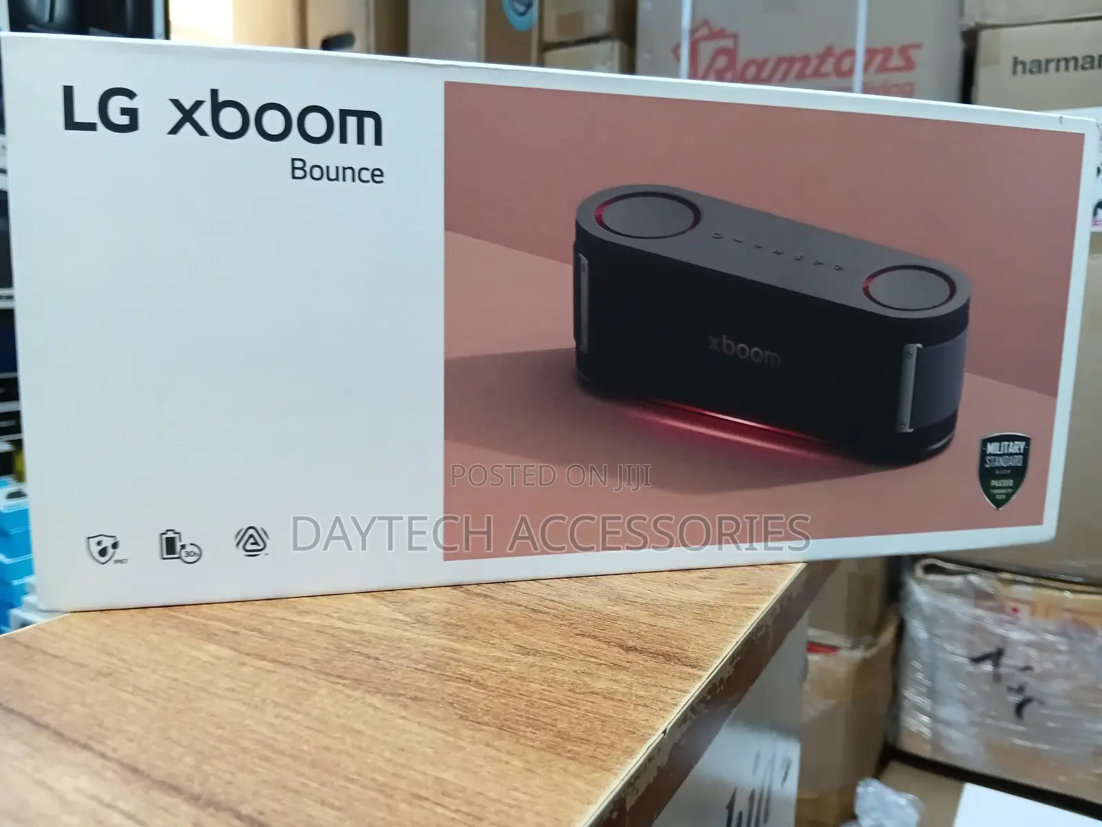 LG Xboom Bounce Portable 2.1 Channel Bluetooth Speaker - Black