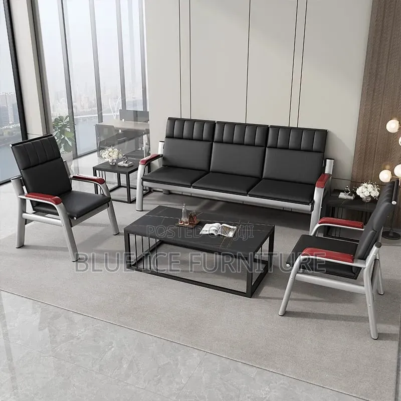 5 Seater Waiting Sofa + 2 Office Chairs | Reception Waiting Chairs