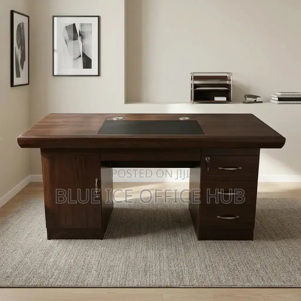 Executive Office Desk With Lockable Drawers