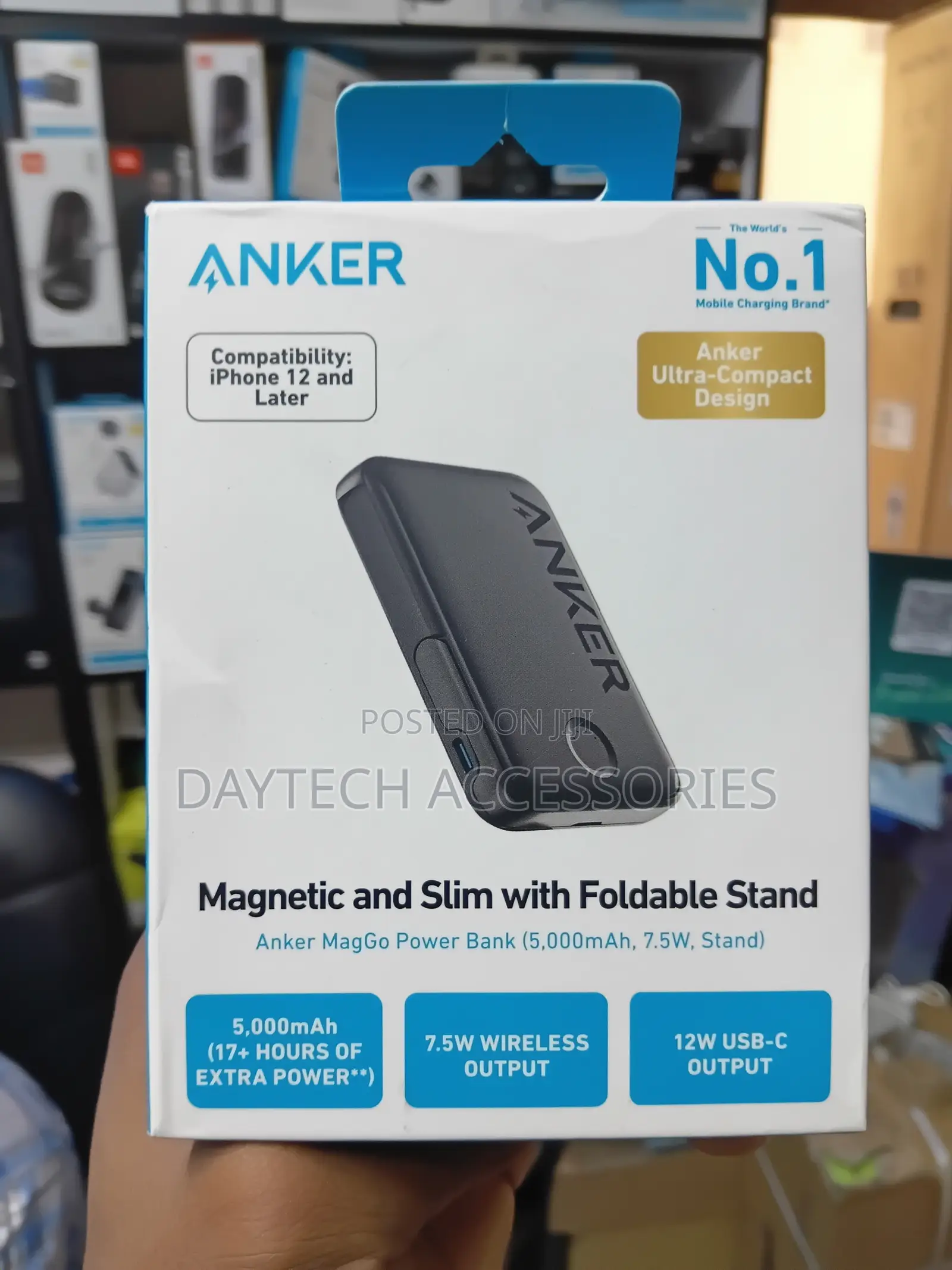 Anker MagGo 5,000mAh Magnetic 7.5W Wireless Charger.