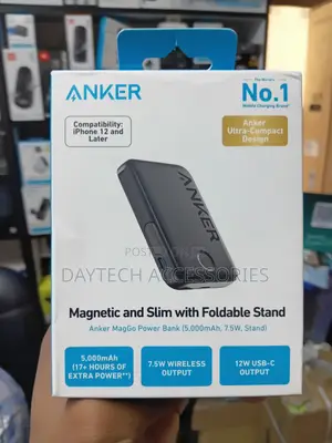 Anker MagGo 5,000mAh Magnetic 7.5W Wireless Charger.