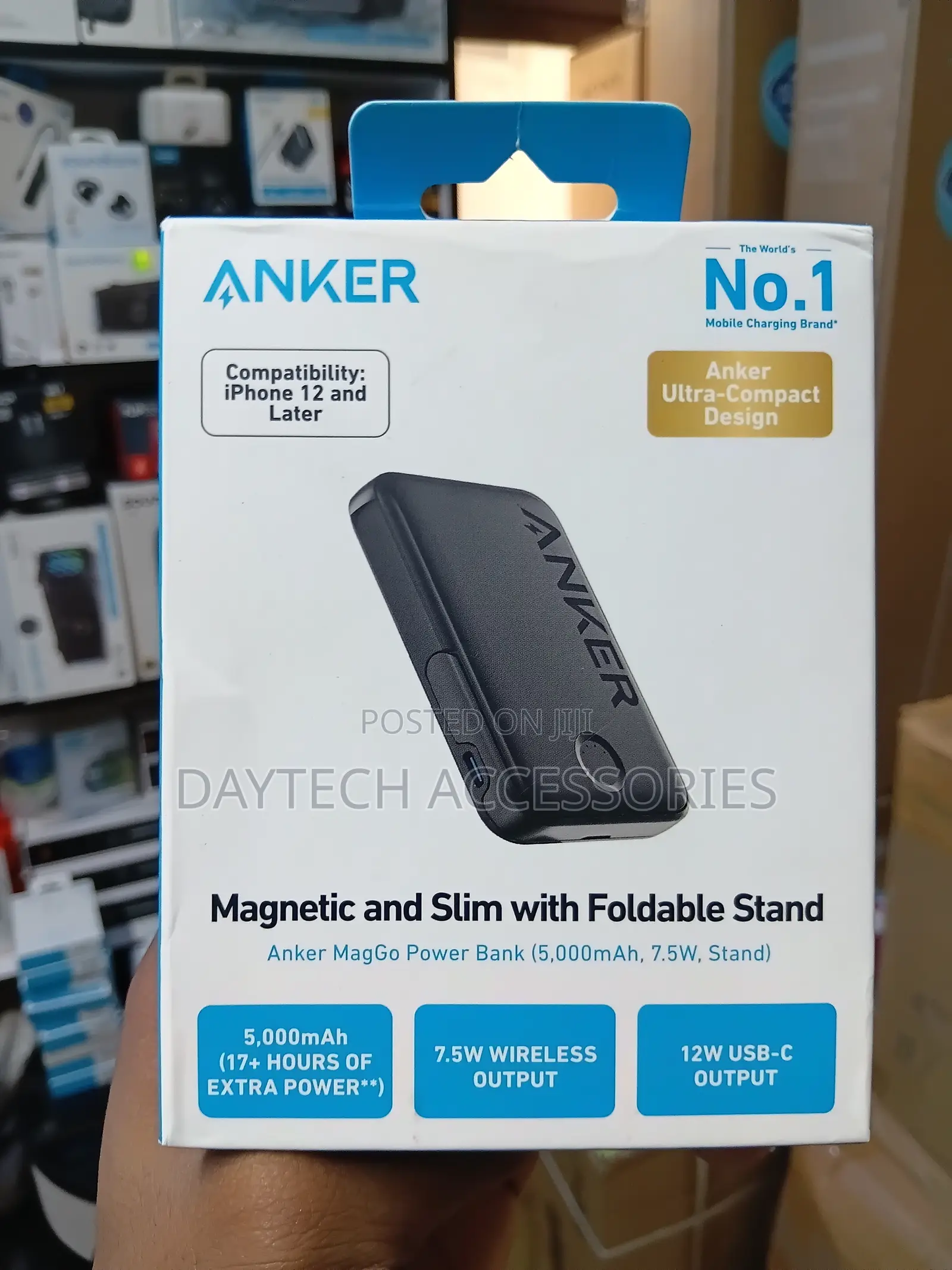 Anker MagGo 5,000mAh Magnetic 7.5W Wireless Charger.