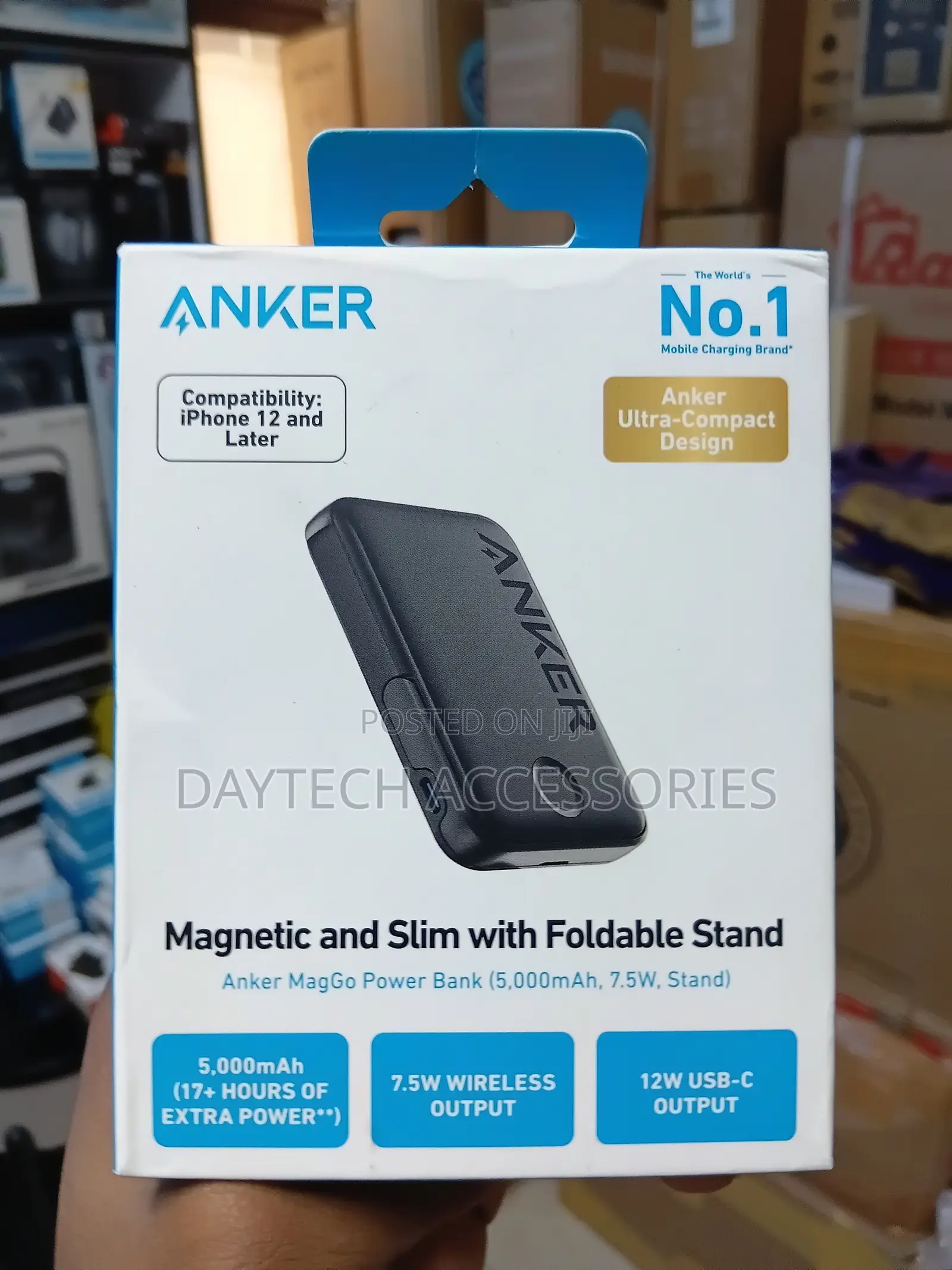 Anker MagGo 5,000mAh Magnetic 7.5W Wireless Charger.
