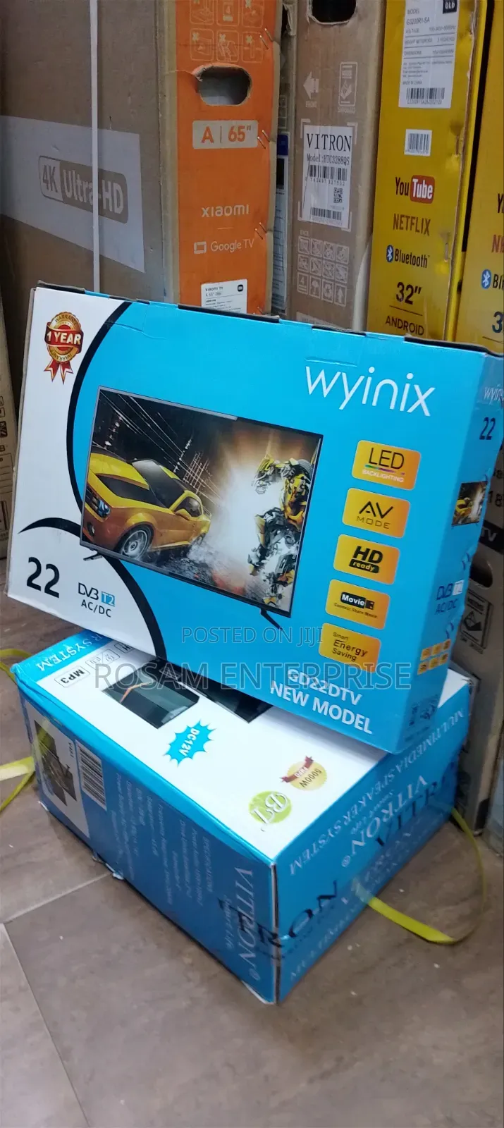 1year Warranty Wynix 22 Digital TV