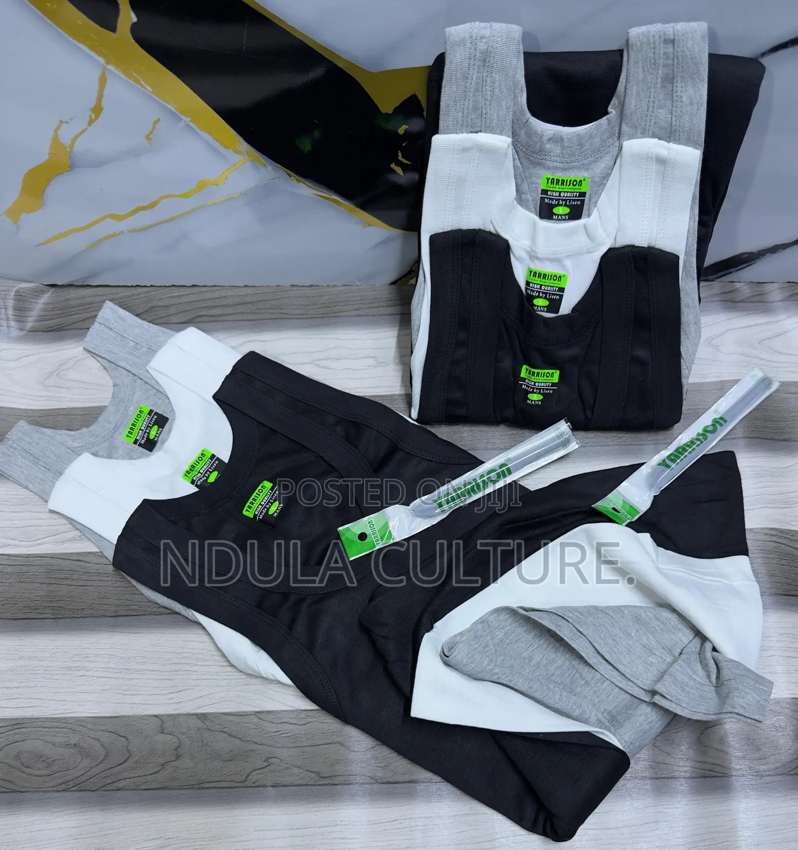 Yarrison 100% Cotton Vests