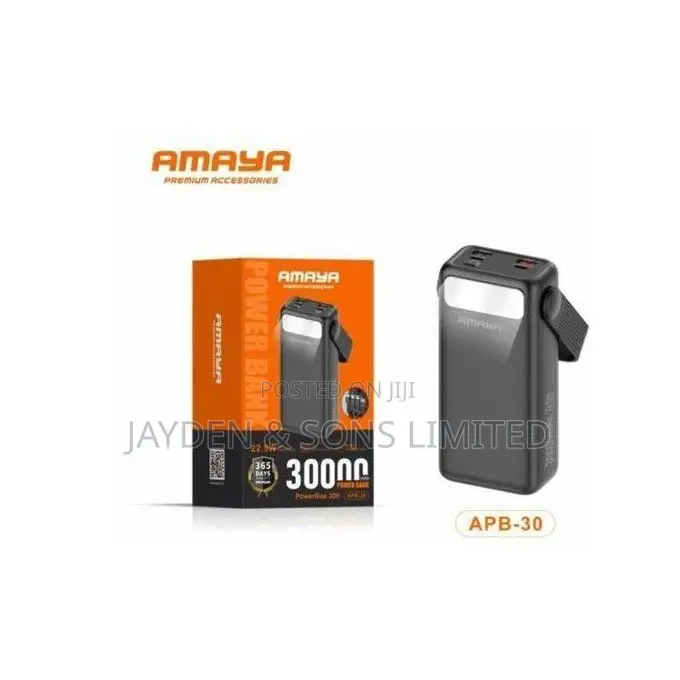 APB-30 30,000mAh Power Bank – High Capacity