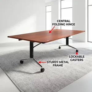Foldable Conference Table , Boardroom Office Desk