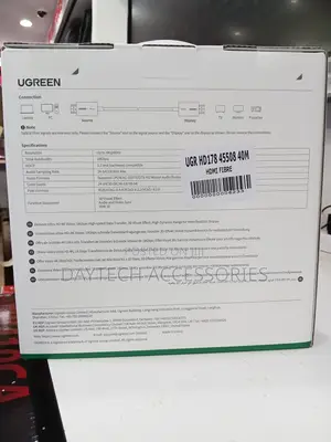 The UGreen HD178 (Model 45508) 40M HDMI Fiber Optic Cable.