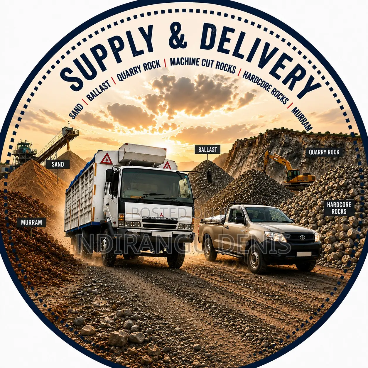 Sand,Ballast Rock Supply and Delivery