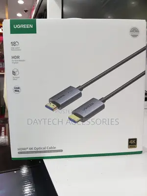 UGREEN 40 Meter HDMI Fiber Optic Cable Male to Male - Black